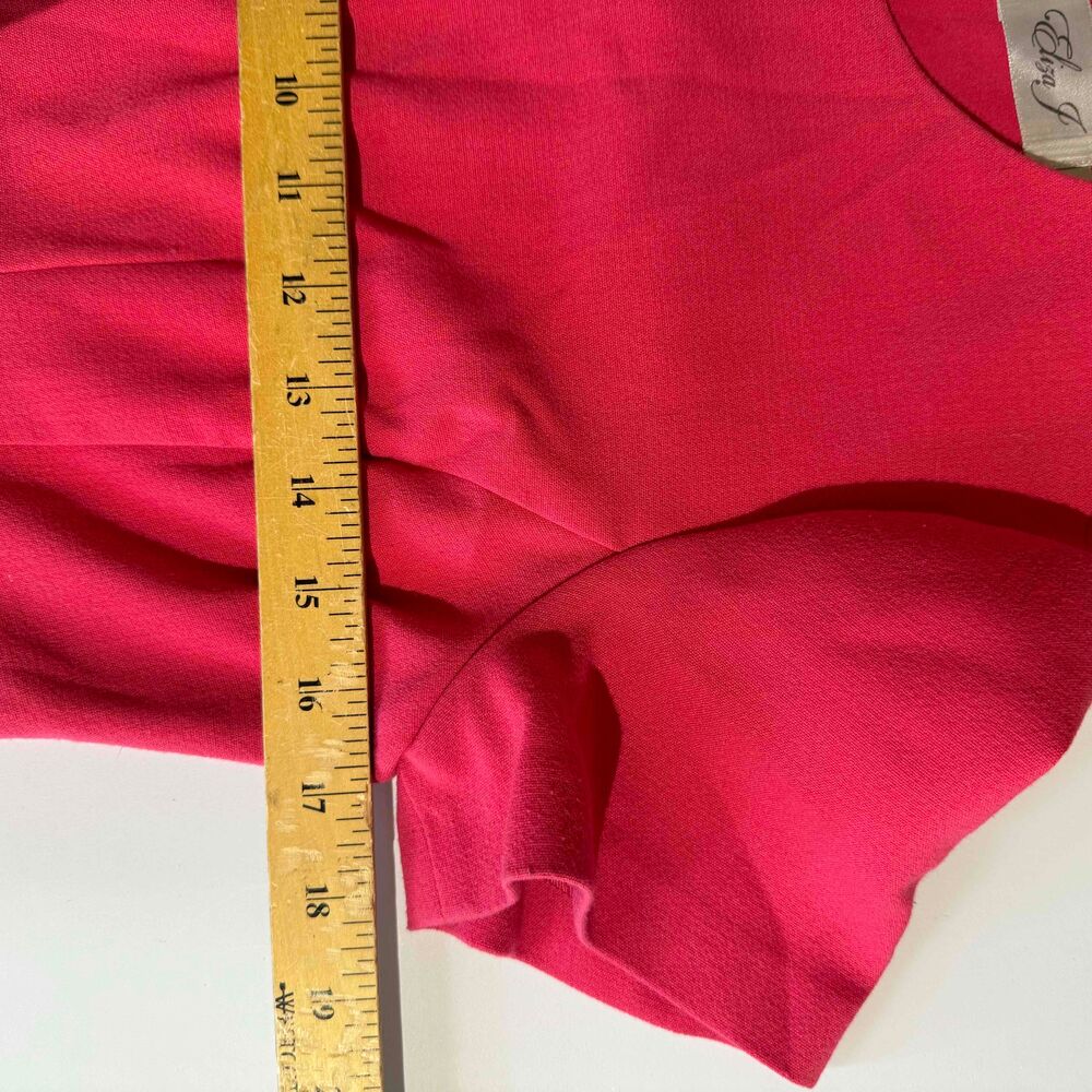 Eliza J Pink Short Dress Pink Sz 6 Round Neck Preppy Professional Barbie Spring - Picture 10 of 15